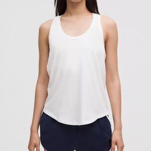 Lululemon White Racerback Love Tank Top